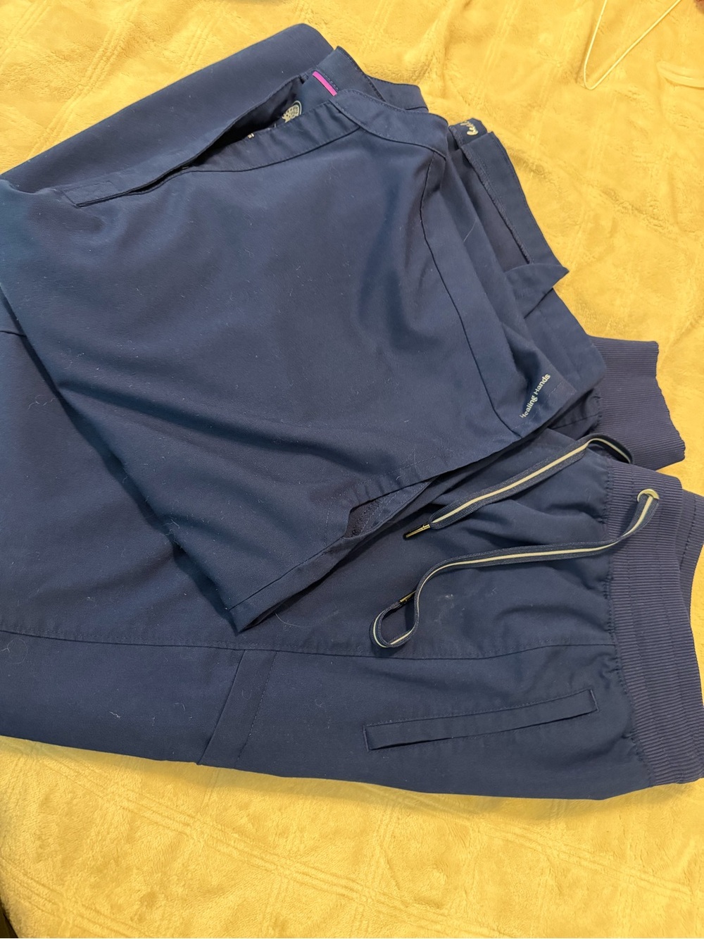 Healing Hands Navy Scrub set